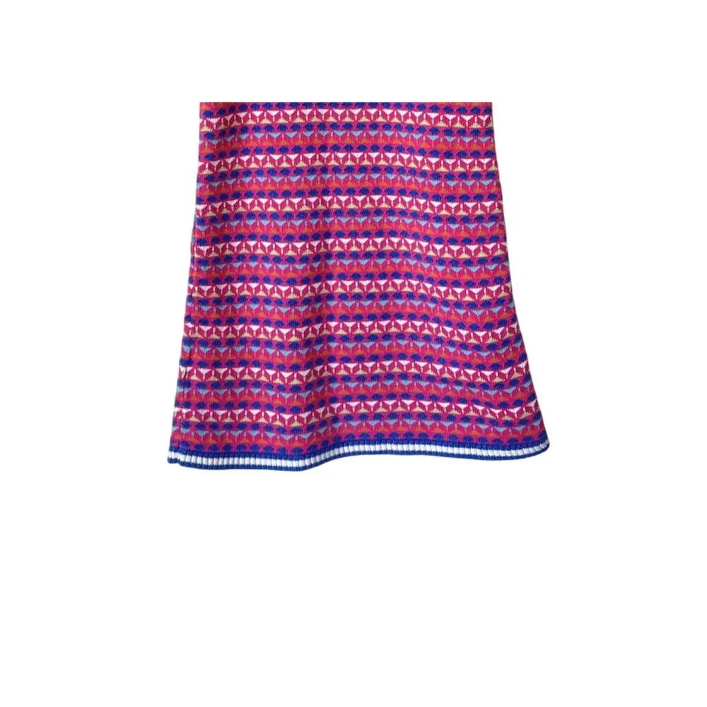 Hanna Anderson Size130 US 8 Girls Multicolor Patterned Knit Dress Rainbow Easter